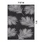 World Rug Gallery Contemporary Palm Leaves Textured Flat Weave Indoor/Outdoor Area Rug 7'10''X10' Black 111BLACK8X10 - alternate 7